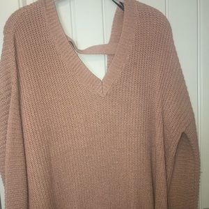 Pink knit sweater